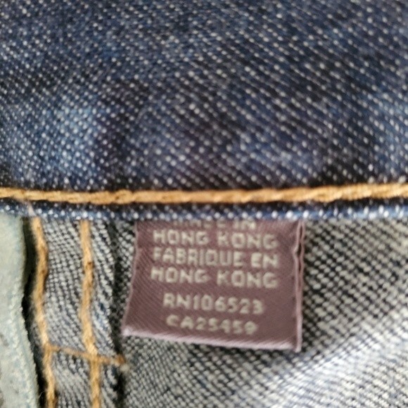 Ted Baker Vintage Y2K 100% Cotton Button Fly Relaxed Straight Leg Denim Jeans 34 - Picture 11 of 16